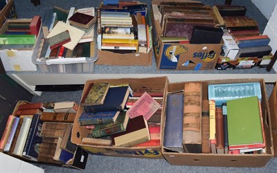 Lot 942 - A large quantity of books including Lewis' topographical dictionary with maps, bindings,...