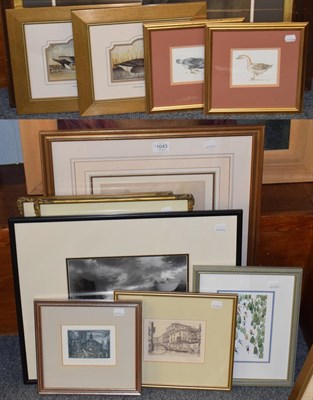 Lot 1043 - A quantity of etchings and engravings including after David Roberts RA, after Lawrence Davis, and a
