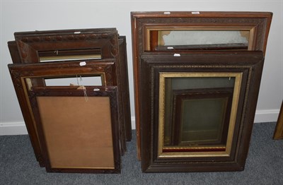 Lot 1082 - Twelve assorted carved oak and mahogany picture frames