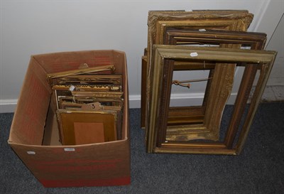 Lot 1087 - 19th Century and later gilt and gesso rectangular picture frames of assorted sizes (15)