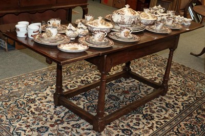 Lot 1227 - A joined oak refectory style table, of attractive proportions, the four-plank top with cleated ends