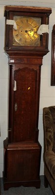 Lot 1273 - ~ An oak and mahogany thirty hour longcase clock, signed El Burton, Kendal, 18th century