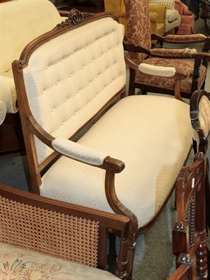 Lot 1343 - An Edwardian salon settee