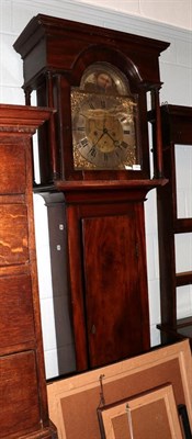 Lot 1355 - ~ A mahogany eight day longcase clock, signed Archd Strachan, Newcastle, 18th century