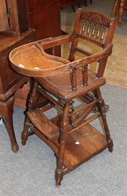 Lot 1358 - A Victorian metamorphic high chair