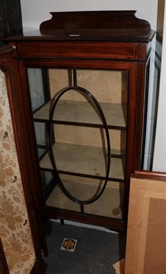 Lot 1359 - An inlaid mahogany display cabinet