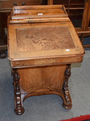 Lot 1412 - A Victorian walnut Davenport