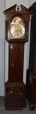 Lot 1454 - ~ An oak eight day long case clock, signed John Dobie, Tanfield, No.128, 18th century