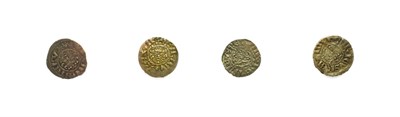 Lot 2016 - Henry III, 4 x Silver Pennies comprising: short cross London Mint GIFREI ON LVN class 7b & 3 x long