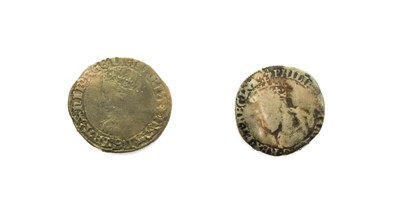 Lot 2031 - Mary, Groat, mm. pomegranate, obv. MARIA D G ANG FRA Z HIB REGINA around crowned bust left,...