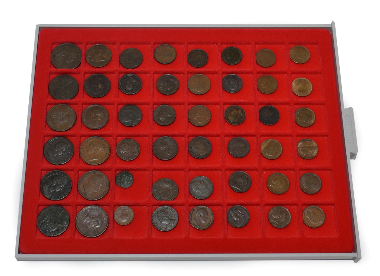 Lot 2063 - A Collection of 34 x Farthings, Charles II to Elizabeth II, comprising: 1672 AFine/VG, 1694 VG,...