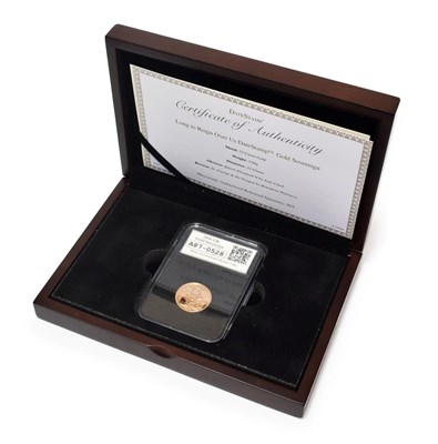 Lot 2094 - Elizabeth II, Sovereign 2016, with certificate of authenticity, encapsulated in 'DateStamp' case of