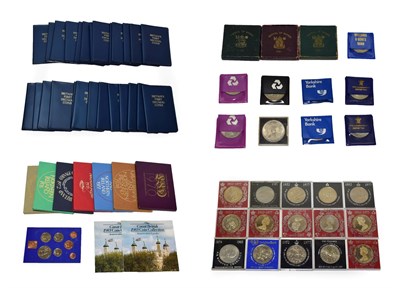 Lot 2104 - 8 x UK Proof Sets: 1970, 1972, 1973, 1974, 1975, 1976, 1977(x2, one with no outer packaging), 2...