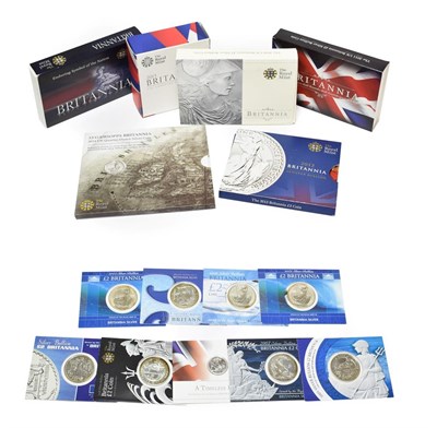 Lot 2110 - A Collection of Britannia Silver Coins comprising: 13 x £2 (each 1oz fine silver): 2001 - 2008...