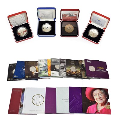 Lot 2112 - 3 x Silver Proof £5 Coins: 1996 'Queen's 70th Birthday,' 1997 'Golden Wedding' & 1998 Prince...