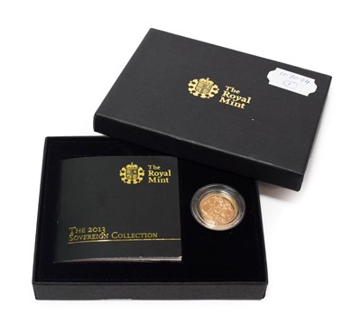 Lot 2132 - Elizabeth II, Sovereign 2013, with certificate of authenticity & an illustrated booklet...