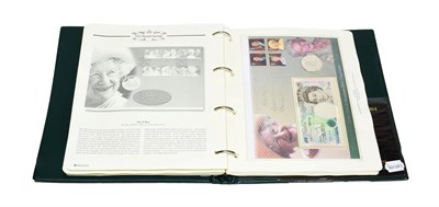 Lot 2158 - An Album Containing 16 x Stamp & Coin Covers comprising: UK: 3 x £2: 1996 'Anniversary of 1966...