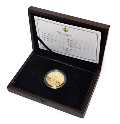 Lot 2163 - Jersey, Gold Proof Piedfort £5 2015 'Longest Reigning Monarch,' rev. lion & crown, dates 1952...