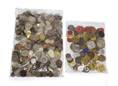 Lot 2172 - An Accumulation of 900+ Foreign Coins, wide range of countries, mostly 20th century & including 60+