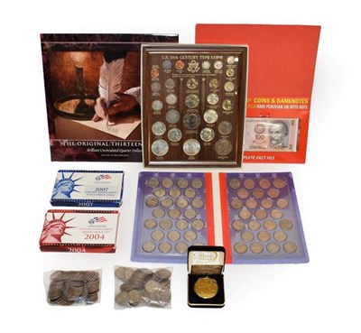 Lot 2174 - USA, a Complete Collection of 50 State Quarter Dollars, issued 1999 - 2008, in a fitted...