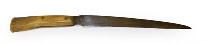 Lot 957 - An interesting late 17th/early 18th century Shotley Bridge general purpose knife, the 23.5cm single