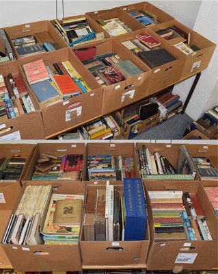 Lot 960 - Fourteen boxes of books including literature, 20th century novels (some first editions),...