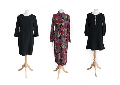 Lot 2069 - Assorted Items of Chloe Clothing, comprising a black wool tunic with V neck and button...