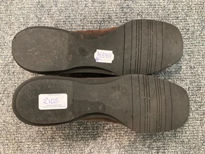 Lot 2103 - Three Pairs of Ladies' Salvatore Ferragamo Shoes Size 7, comprising a pair of navy leather...