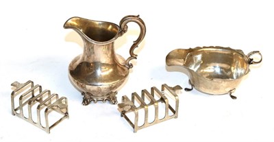 Lot 95 - A Victorian silver cream-jug, by Edward, Edward, John and William Barnard, London, 1843, with...