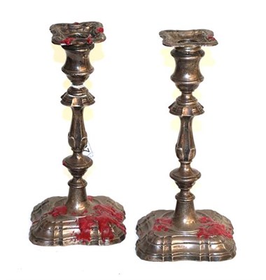Lot 97 - An Edward VII and a George V Silver candlestick, by Fordham and Faulkner, Sheffield, 1908 and 1910