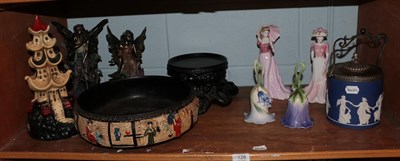 Lot 129 - A selection of ceramics including two Coalport figures ''Summer Stroll'', ''Ladies of...