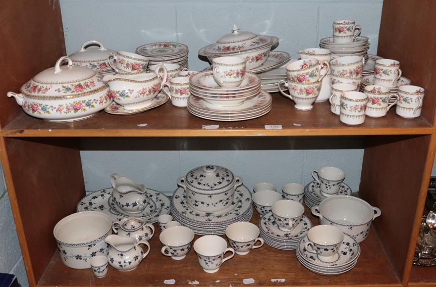 Lot 130 - Royal Grafton Malvern pattern tea, coffee and dinnerware's; Royal Doulton York Town pattern tea and