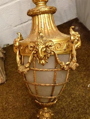 Lot 141 - A 19th century gilt hanging lantern (a.f.)