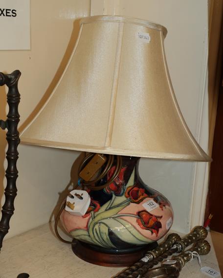 Lot 162 - Moorcroft lamp