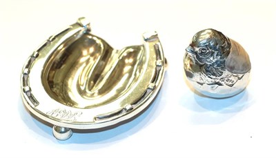 Lot 260 - A Victorian silver ashtray and a George V Silver pin cushion, both by Sampson Mordan and Co.,...