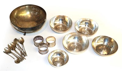 Lot 287 - A collection of Continental silver, most pieces with maker's mark GS or SG monogram, stamped '800