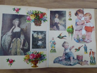 Lot 289 - A Victorian scrap album
