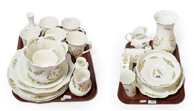 Lot 302 - A quantity of Aynsley cottage garden pattern fine bone china (on two trays)