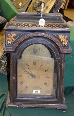 Lot 307 - ~ A late 18th century chinoiserie table clock, dial signed William Lindsey, London, case...