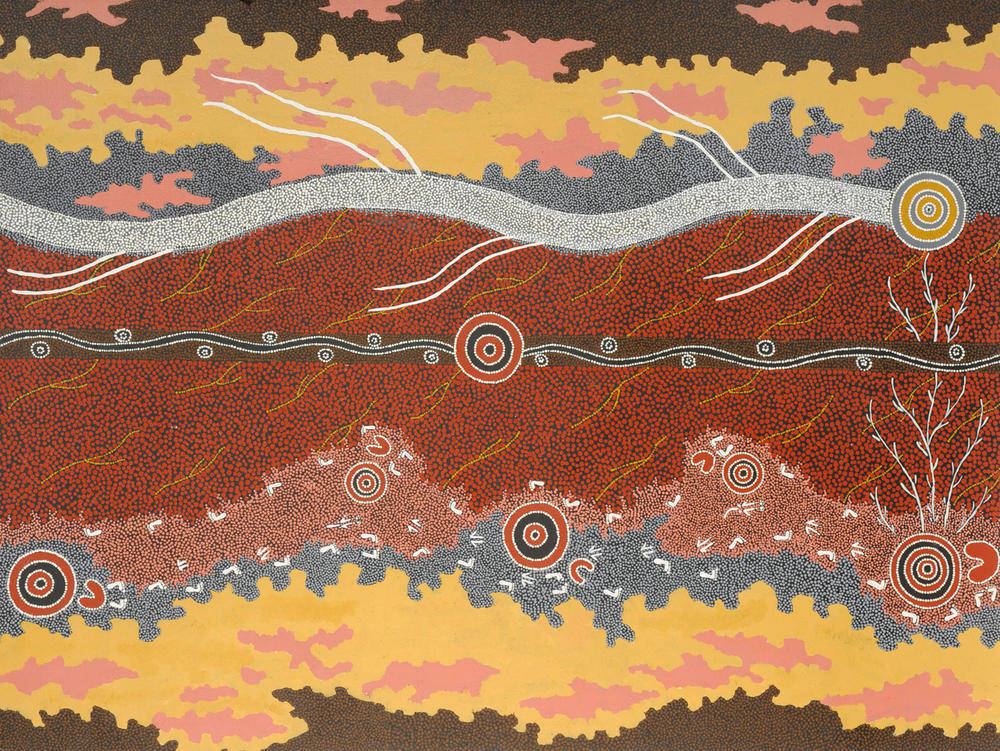 Lot 1367 - Attributed to Frank Bronson Nelson Tjakamarra (b.1948)   An Australian Aboriginal Painting,...