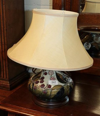 Lot 347 - Moorcroft lamp