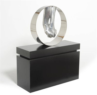 Lot 1385 - Lorenzo Quinn (Italian, b.1966)  : "Love", A Polished Aluminium Sculpture, modelled as two...