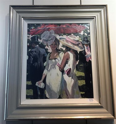 Lot 1070 - After Sherree Valentine Daines (b.1956) ''Glamorous Ladies at Ascot'' Signed and numbered...