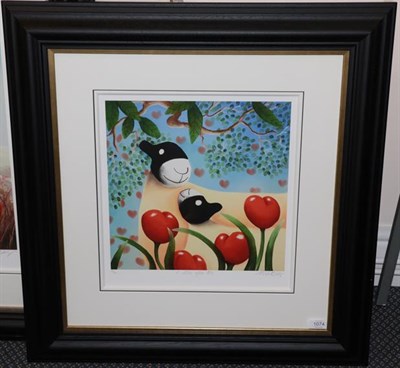 Lot 1074 - After Mackenzie Thorpe (b.1956)  ''I Love You Too'' Signed, inscribed and numbered 47/295, hand...