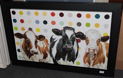 Lot 1076 - Hayley Goodhead (Contemporary)  ''Damien's Herd'' Signed, and numbered 61/195, embellished box...