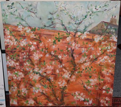 Lot 1108 - Antonio Pacitti (1924-2009) Italian Tree in Blossom Oil on canvas, 76cm by 76cm (unframed)...