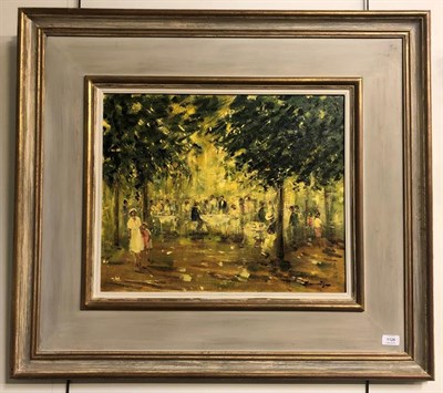 Lot 1128 - Walter John Beauvais (1942-1998) ''Cafe in the Woods'' Signed, oil on canvas  Provenance: The Titus