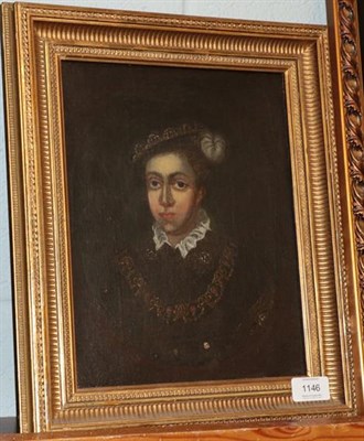 Lot 1146 - British School (18th/19th Century)  Portrait of Edward VI, head and shoulders in a feigned oval Oil
