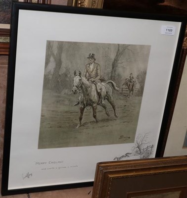 Lot 1169 - Charles Johnson Payne ''Snaffles'' (1884-1967) ''Merry England'' Signed, print with the...