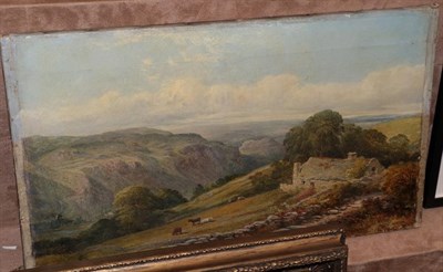 Lot 1172 - William Harold Cubley (1816-1896) ''View near Betws-y-coed'' Indistinctly signed, oil on...
